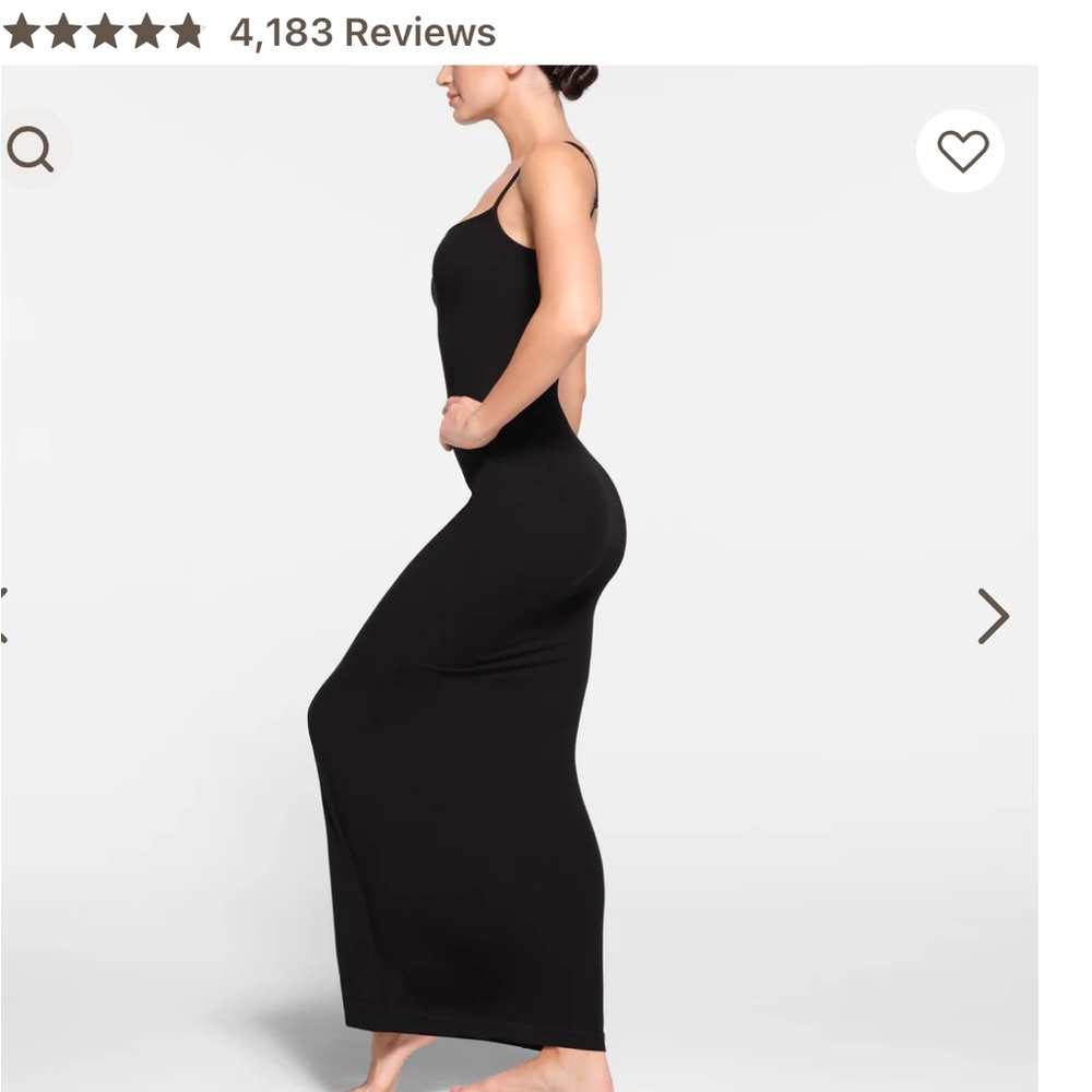 SKIMS SOFT LOUNGE LONG SLIP DRESS - Picture 2 of 11